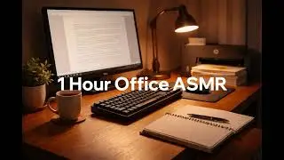 1 Hour Office ASMR for Sleep | Soft Typing, Paper & Mouse Click Sounds