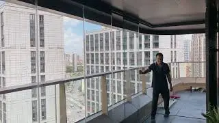 #panoramicviews #outdoordesignideas #balcony Fz30 #glasswall #glassdesign folding #glassdoors -976