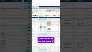 Work Calendar & Timesheet Template | Excel & Google Sheets | 2025 2026  #exceltemplate