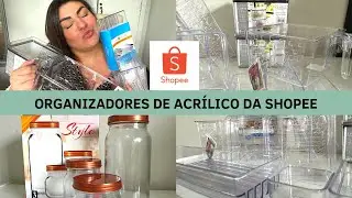 Meus organizadores de acrílico da Shopee | Mais potes de vidro 🤍