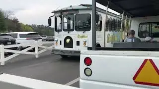 Tram Ride in Parking Lot at Dollywood 2024