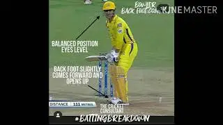 DHONI BATTING STYLE