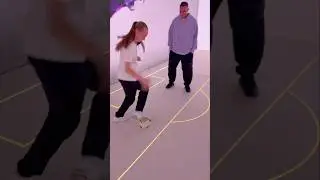 She nutmegged Mbappe 😲🔥 #football #nike #skills #mbappe #nutmeg