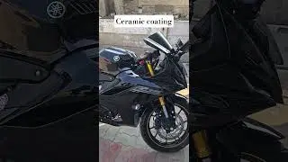 R15 in for ceramic coating in ahmedabad #viral #viralshorts #like #subscribe #explore #cardetailing