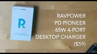 RavPower PD Pioneer 65W 4 port desktop charger unboxing