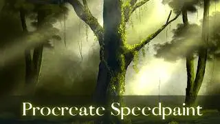 SPEEDPAINT: Mossy Forest (Satisfying Art)