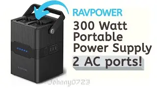 Портативная электростанция RAVPower RP-PB187 &mdash; 2 порта переменного тока мощностью до 300 Вт, 3 порта USB, USB-C