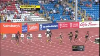 Women 100m  Asha Phillips