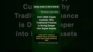 🧐👉 Citi's 2026 Crypto Custody: Why Traditional Finance is Diving Deeper into ... #QixNewsCrypto