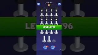 Nut Sort Level 2796 - Color Puzzle Game by Kiwi Fun #games #puzzle #NutSort #NutSortSolution