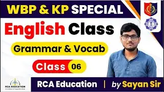 WBP / KP  SPECIAL ENGLISH PRACTICE  SET -06 //  RCA EDUCATION