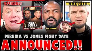 BREAKING! Alex Pereira vs Jon Jones Fight Date CONFIRMED! | Khabib's Fiery COMMENTS on Tom Aspinall!