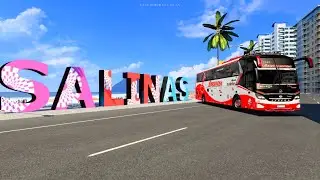 Cepeda C6// Ruta: Santa Elena- Guayaquil// Cooperativa liberpesa// mapa ecuador Ats
