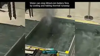 Water can stop lithium-ion battery fires cause it cools the cells and helps prevent thermal runaway