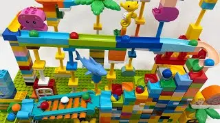 Ultra Satisfying LEGO Duplo Marble Run 🐬🌈 Perfectly Smooth Ocean Animal Race ASMR