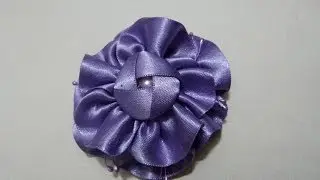 COMO HACER 1 FLOR doble  DE LISTON RASO PASO A PASO😍🎀❤️ Manualidades la Hormiga  #300