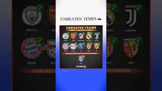 Unbeaten teams #football #shorts