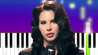 Lana Del Rey -  If You Lie Down With Me (Piano Tutorial)