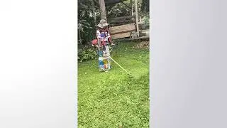 &ldquo;Clean Edge Cut with String Trimmer 💥 34s of Pure Satisfaction&rdquo;