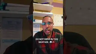 DO NOT DRIVE IN THIS WEATHER. 🌧️🚗 #Safety #Weather #Caution