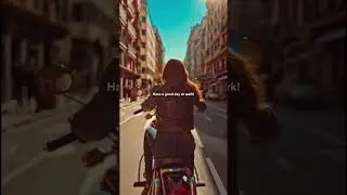 Have a good day at work! | Timeless Cruiser: Classic Motorcycle Scene Roars Through the City