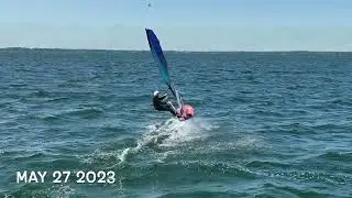 Andy, Windsurfing At Green Lake In Spicer MN. May 27 2023.