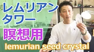 レムリアンシードクリスタルのタワー 瞑想用水晶 lemurian seed crystal 【Mineral Stone】