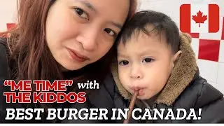 LIBRARY DATE WITH THE KIDS | DINNER AT FIVE GUYS, BEST BURGER RESTO IN CANADA 🇨🇦🍔