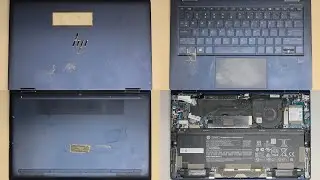 Разборка HP EliteBook Elite Dragonfly, обновление SSD, замена аккумулятора, ремонт, быстрый обзор