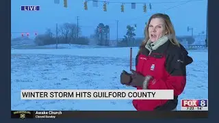 Winter storm hits Guilford County
