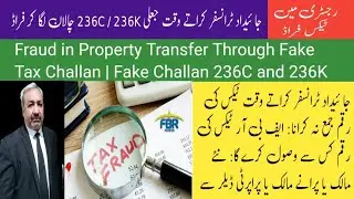 Fraud in Property Transfer Through Fake Tax Challan | Fake Challan 236C and 236K | Jali Tax Challan
