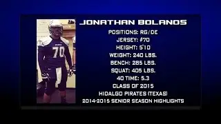 Hidalgo Pirates RG/DE #70 Jonathan Bolanos (Senior Highlights)