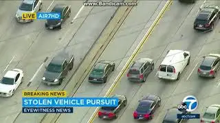 Los Angeles Police Chase 04-12-2018 - Stolen Car