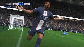 FIFA 23 &mdash; драматичный гол Мбаппе на последней минуте