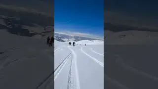 SKIING WITH MY FRIEND GROUP 😁❤️ #shorts