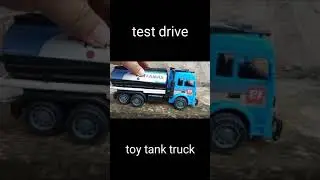 test drive toy tank truck, cars driven by hand #shorts