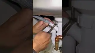 washing machine drain pipe installation #plumbing #diy #tips #shorts