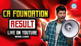 ICAI | CA Foundation | Jun 24 Exam | LIVE RESULT | Agrawal Classes