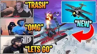 STREAMERS REACT TO SEASON 7 *NEW AIRPLANE* (X-4 STORMWING) // DAILY FORTNITE BATTLE ROYALE MOMENTS!