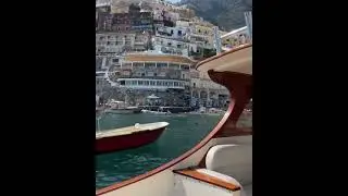 A beautiful boat day in Positano, Italy