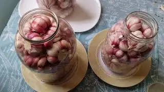 вкусный маринованный чеснок