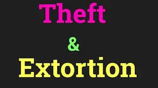 Differences between theft and extortion #penal#code# Bar council exam #Judiciary#BJSC Preparation