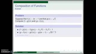 Composition of Functions