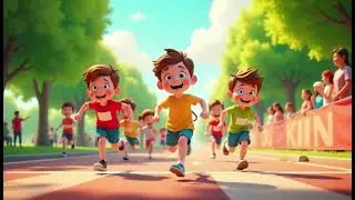 Racing with Friends🏁 | A Fun & Fast Song for Kids! | Rhymy TV Nursery Rhymes & Kids Songs 🎶🥁🎸