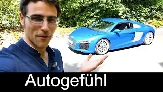 Сравнение Audi R8 V10 Ara Blue 540 л.с. и Audi R8 V10 Plus Dynamic Red 610 л.с. ОБЗОР - Autogef&uuml;hl