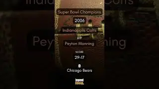 NFL Super Bowl Champions 2006- Indianapolis Colts - MVP record #shorts #paytonmanning @colts