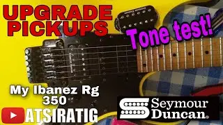 Ibanez RG 350m pickup Upgrade Seymour Duncan jb and jazz pickup set