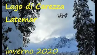 Lago di Carezza super nevicata inverno 2020