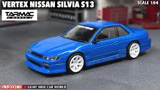『MY MINI CAR WORLD』UNBOXING TARMAC WORKS 1/64 VERTEX NISSAN SILVIA S13