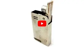 Vintage Petrol Lighter Soviet Cigarette Lighter Leningrad LenEmalier USSR 1950's